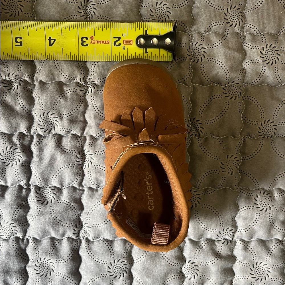 Carter's Brown Fringe Kids Shoes - Picture 7 of 7